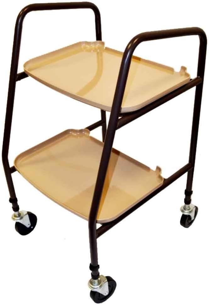Mobility Trolley Walker with Wheels Height Adjustable Home Storage Cart