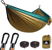 Camping Hammock 300kg Load ✅ Ultralight Parachute Nylon 🌟 275x140cm