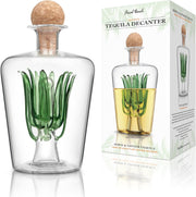 Agave Tequila Decanter 850ml Glass Bottle with Cork Stopper | Bar Gift Spirits
