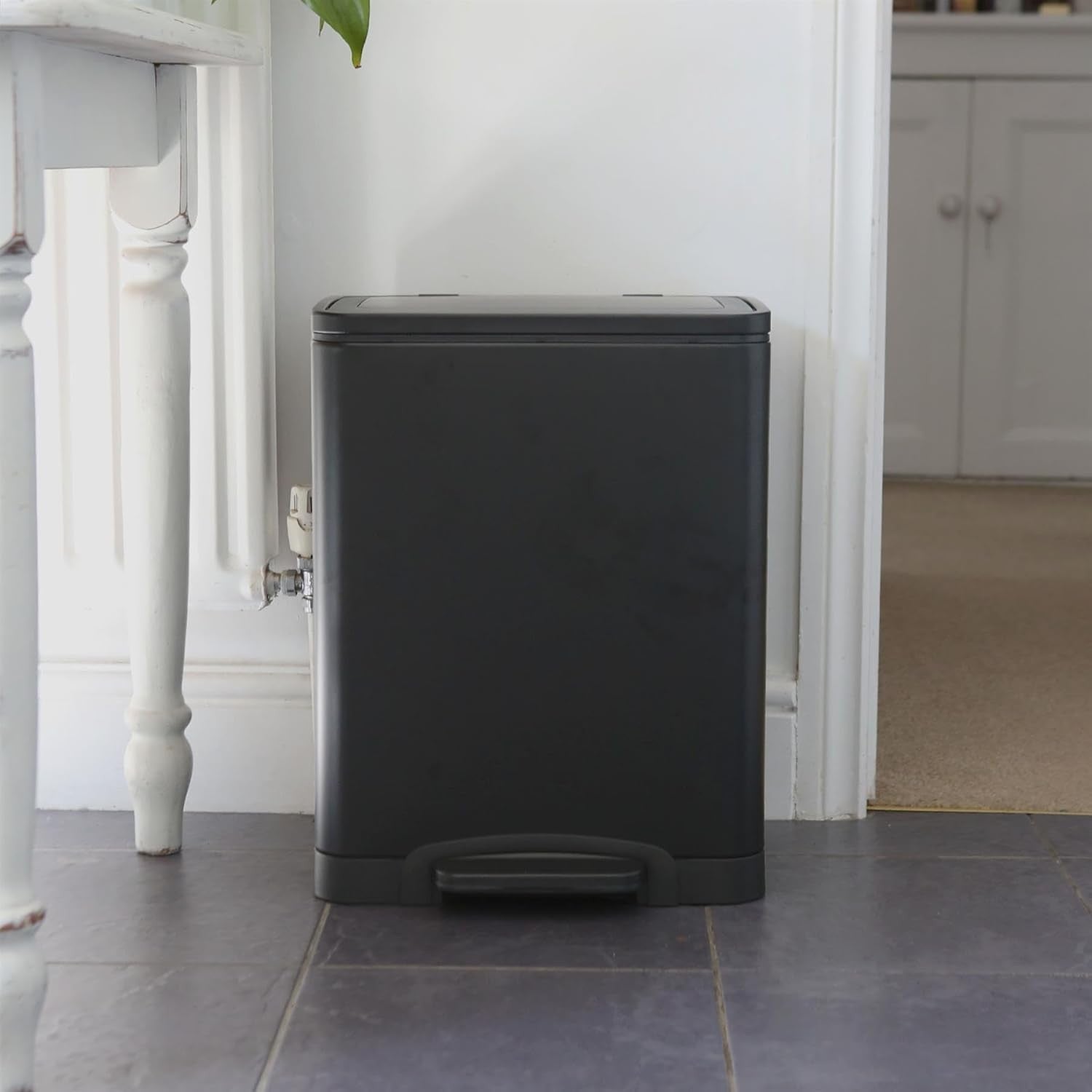 30L Double Recycling Pedal Bin 2x15L Stainless Steel Soft Close