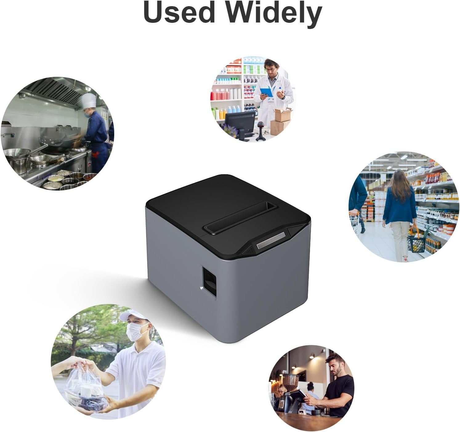 80mm Thermal Receipt Printer USB Ethernet POS