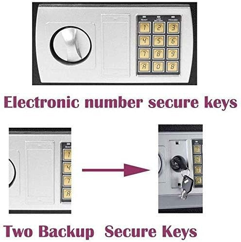 16L Digital Safe Box Electronic Keypad Security Cash Jewelry Lock