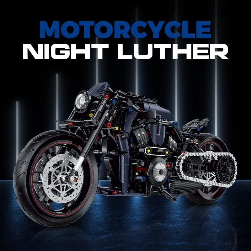 Motorbike Building Kit 623pcs – Technic Motorcycle Model for Adults & Kids