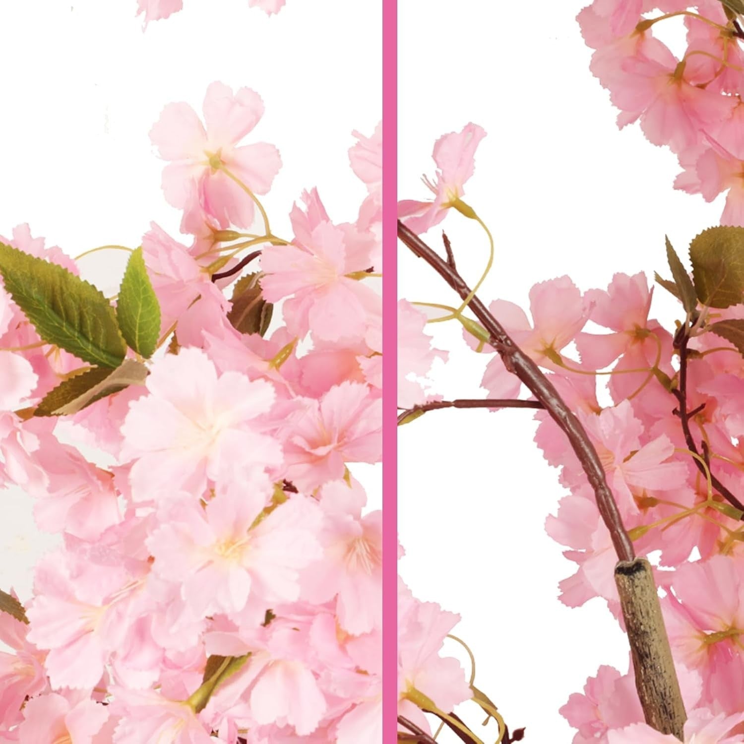 180cm Pink Artificial Cherry Blossom Tree Faux Flower Potted Decor Home Office