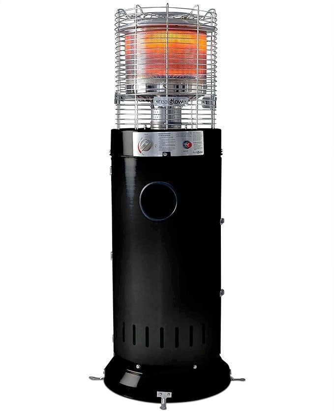 Outdoor Gas Patio Heater 13kW Portable Bullet Design with Wheels & Safety