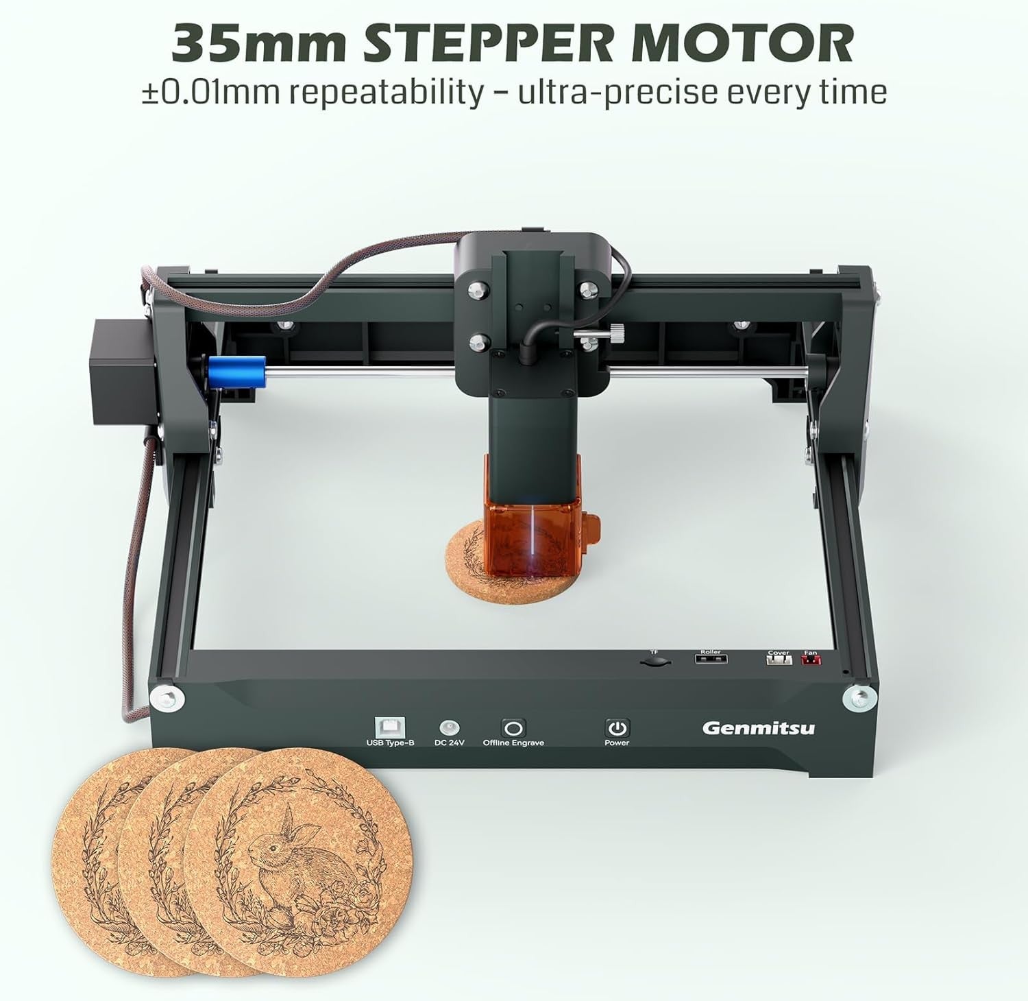5W Laser Engraver Machine CNC Cutter for Wood Acrylic Leather Glass