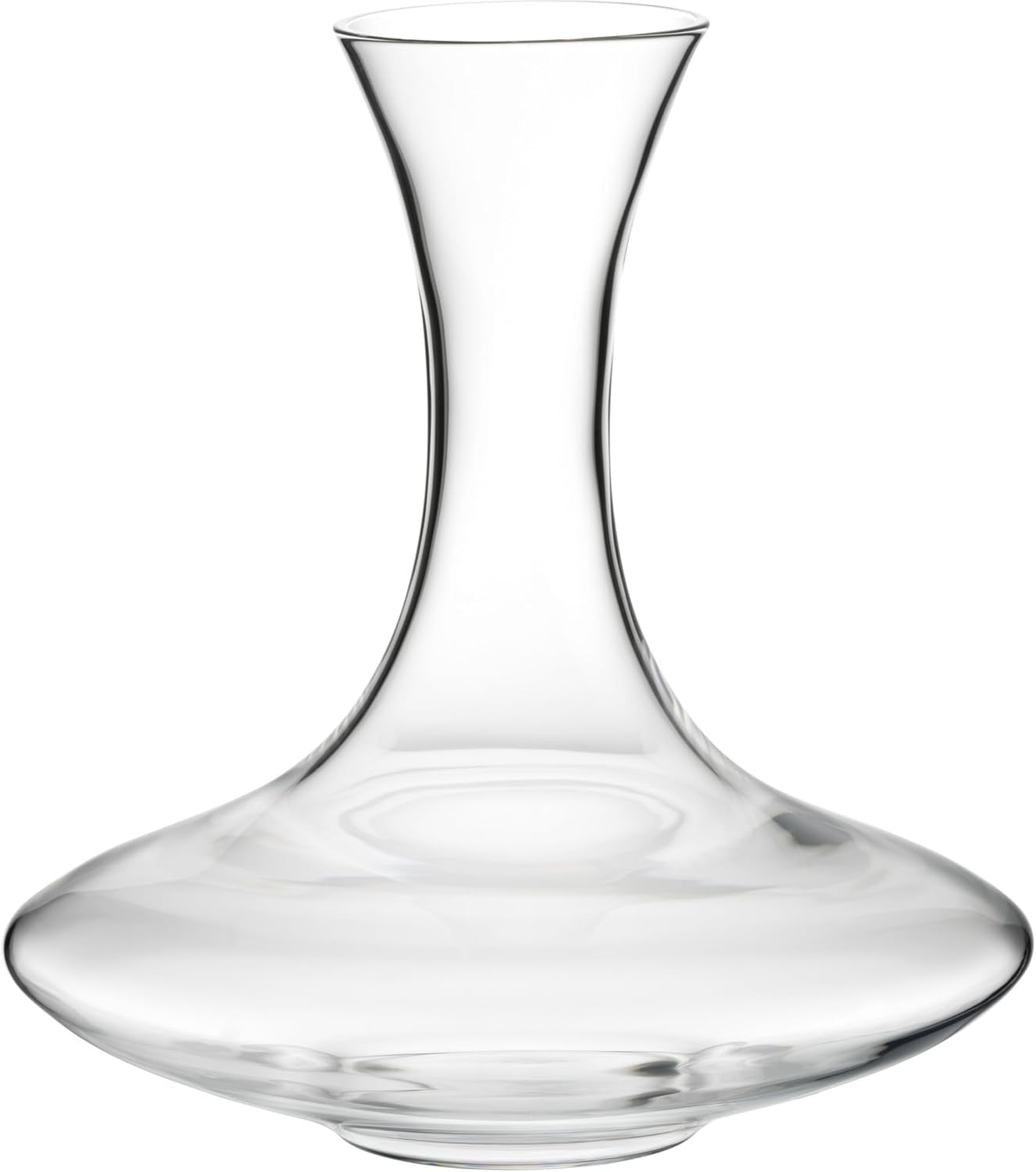 Premium Mouth-Blown Crystal Wine Decanter 1280ml Elegant Wide-Base Aerator