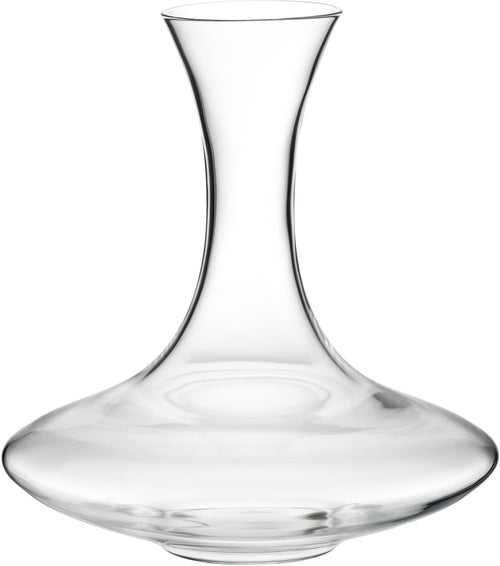 Premium Mouth-Blown Crystal Wine Decanter 1280ml Elegant Wide-Base Aerator