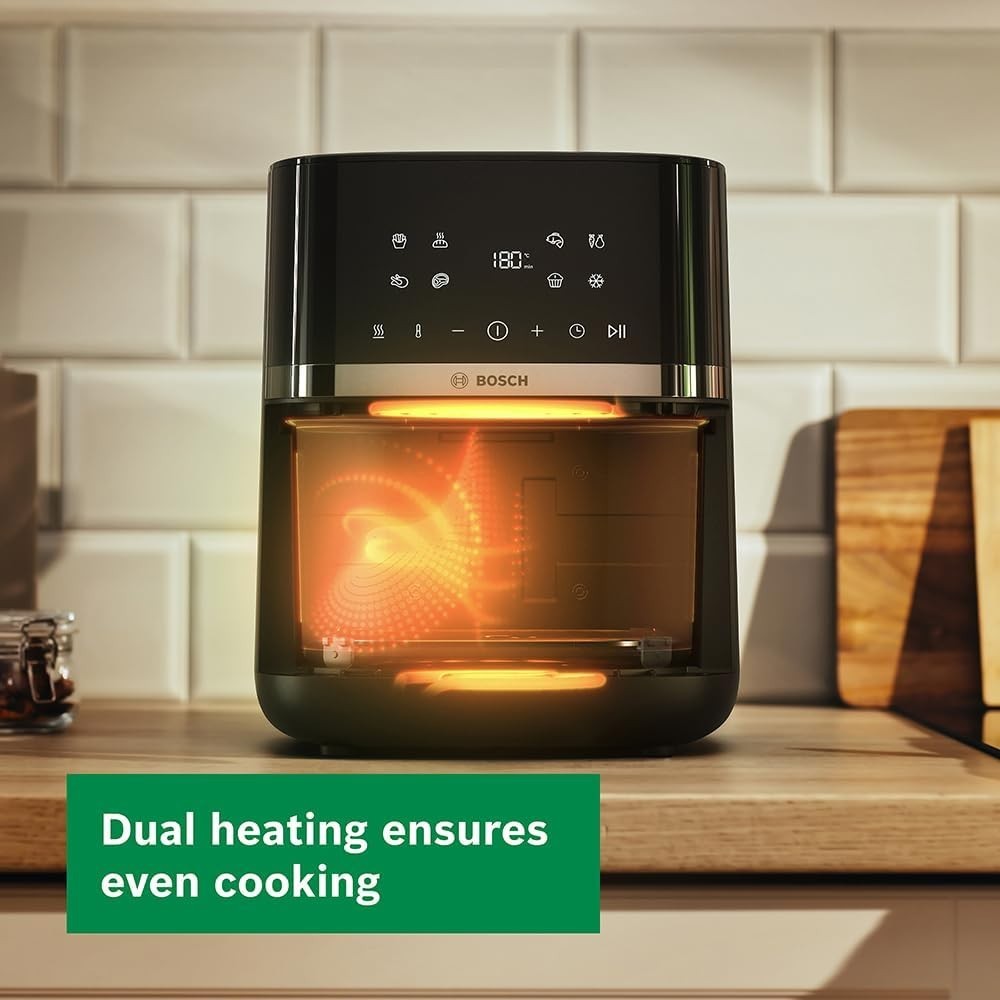 6.1L XL Air Fryer 9in1 Dual Heating Grill Set Defrost Keep Warm