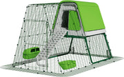 Raised Plastic Chicken Coop with 2m Run Weatherproof 4 Hens