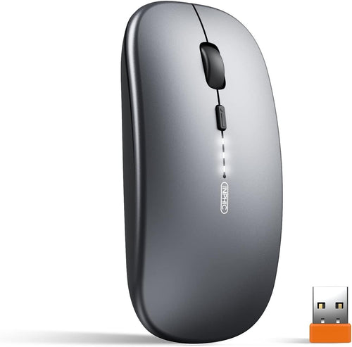 Slim Rechargeable Wireless Mouse Silent Click 2.4G USB Laptop PC Portable