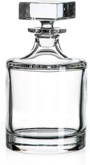 Round Crystal Whisky Decanter 700ml – Premium Heavy-Base Lead Crystal Bottle