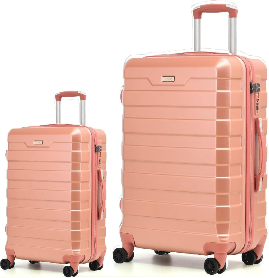 Hard Shell Cabin & Large Suitcase Set 20” 28” TSA Lock Spinner Wheels