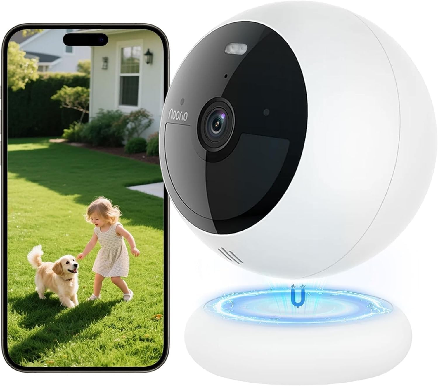 2K QHD Wireless Security Camera HDR Night Vision Alexa No Fees