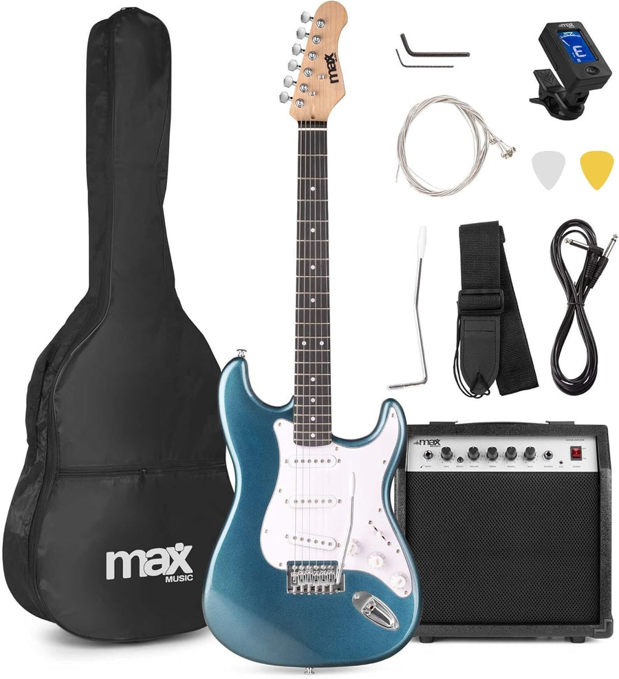 Beginner Electric Guitar Starter Kit with Amp & Accessories Blue