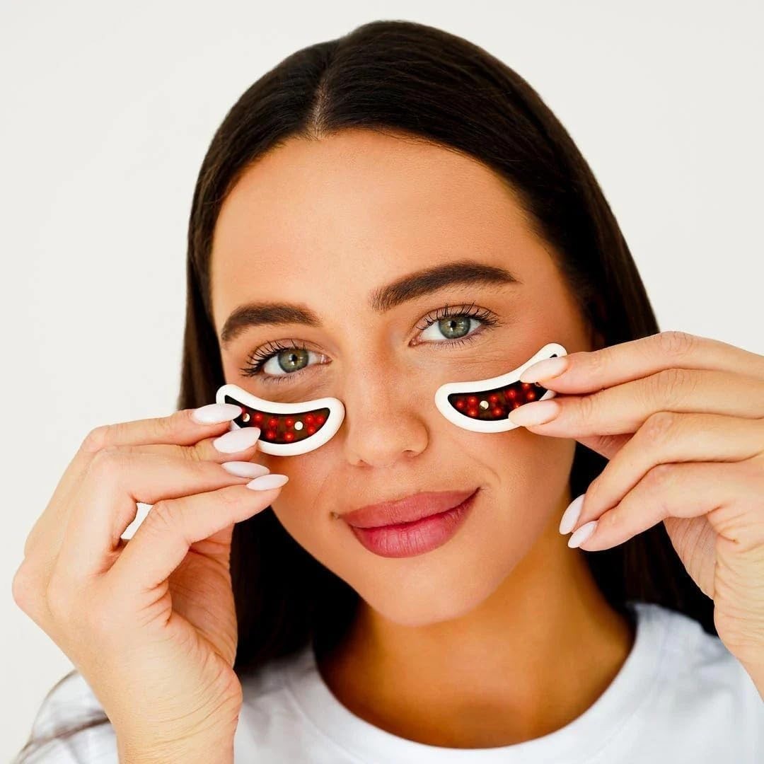 Heated Eye Massager Pods Vibration Air Pressure Sleep Relief