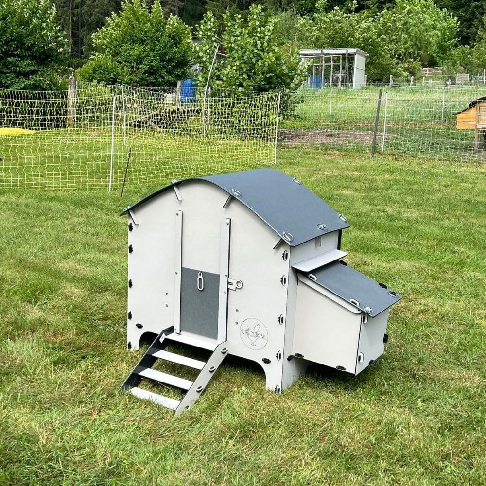 Small Chicken Coop House Fox Proof 4 Hens Recycled Plastic