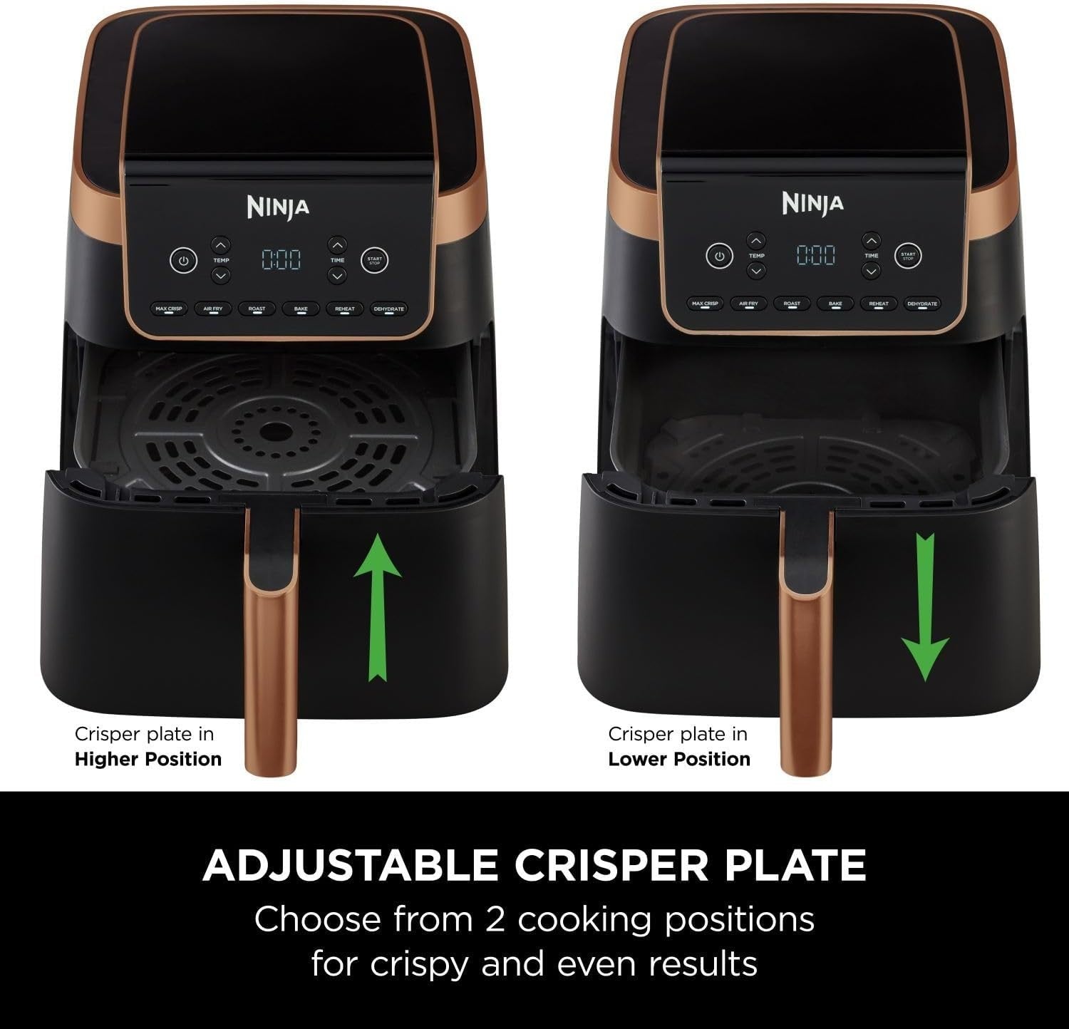 Air Fryer 6.2L Large Drawer Max Crisp Roast Bake Reheat Family Size No Oil