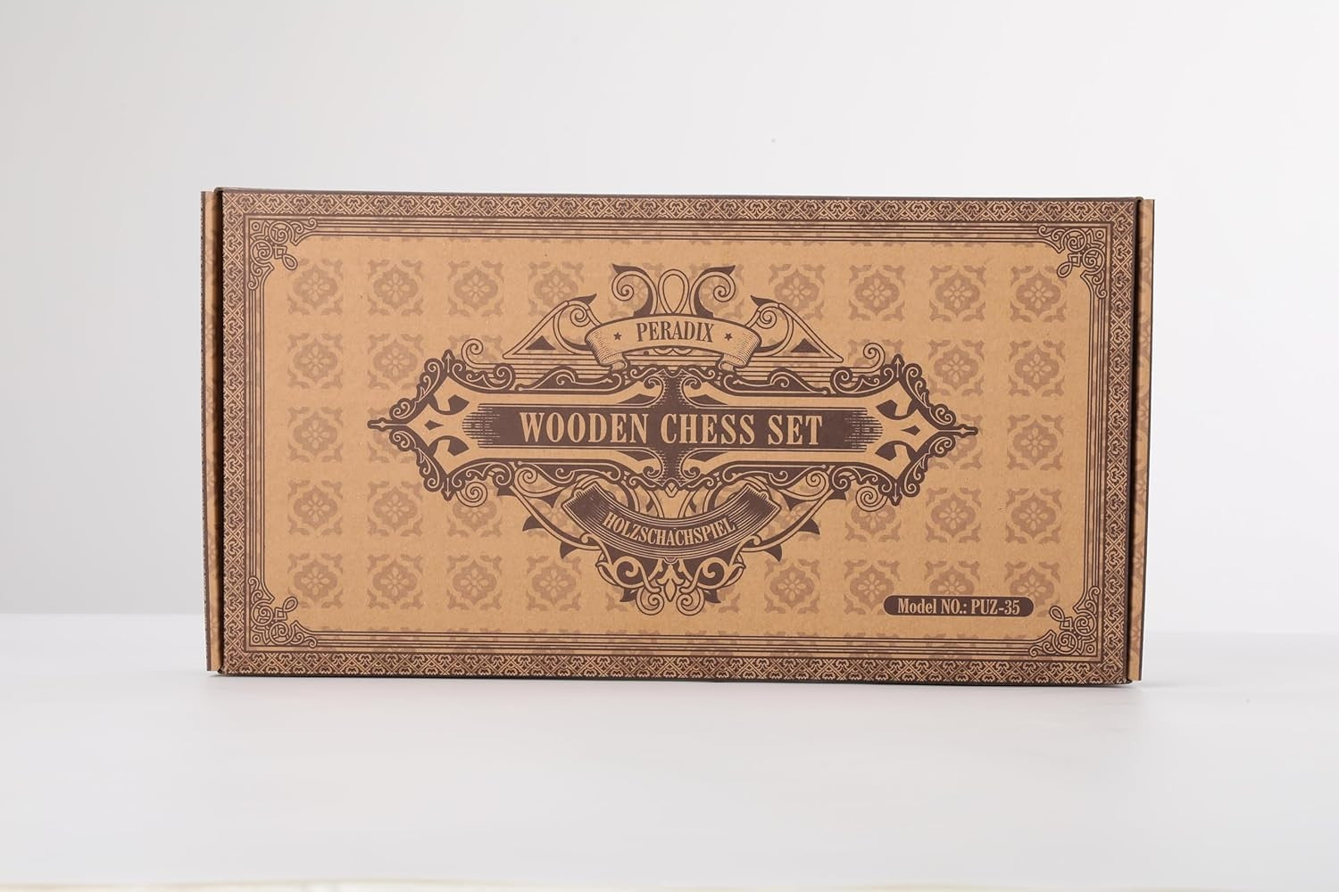 38cm Wooden Magnetic Folding Chess Set with Extra Queens & Storage Box