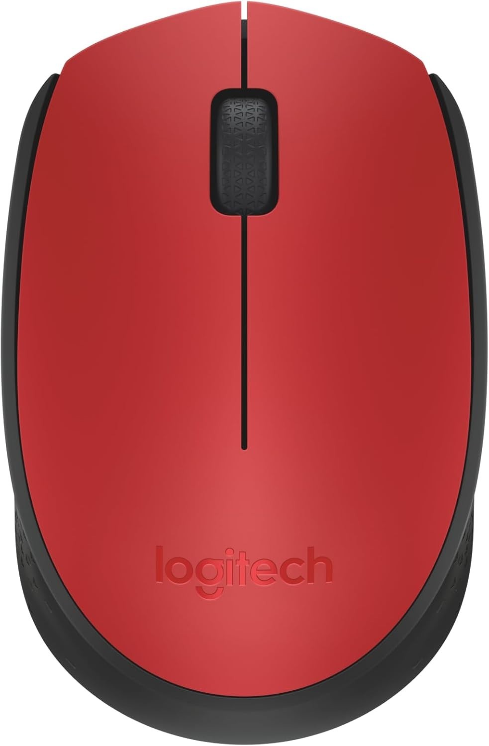Wireless Mouse 2.4GHz USB Optical Laptop PC 12 Month Battery Red