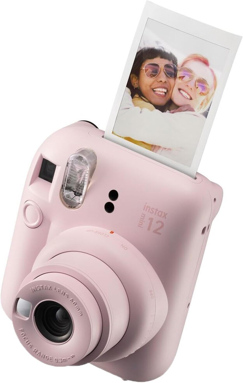 Instant Camera Bundle Film Pack Case Selfie Mirror Flash Pink Camera
