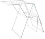 2 Wing Folding Clothes Airer Large Metal Laundry Drying Rack Indoor