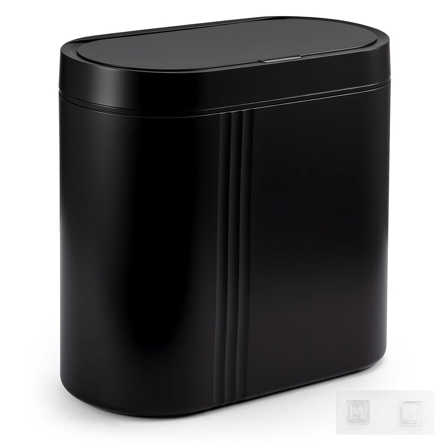 Black 7.5L Automatic Sensor Bin Touchless Bathroom Kitchen
