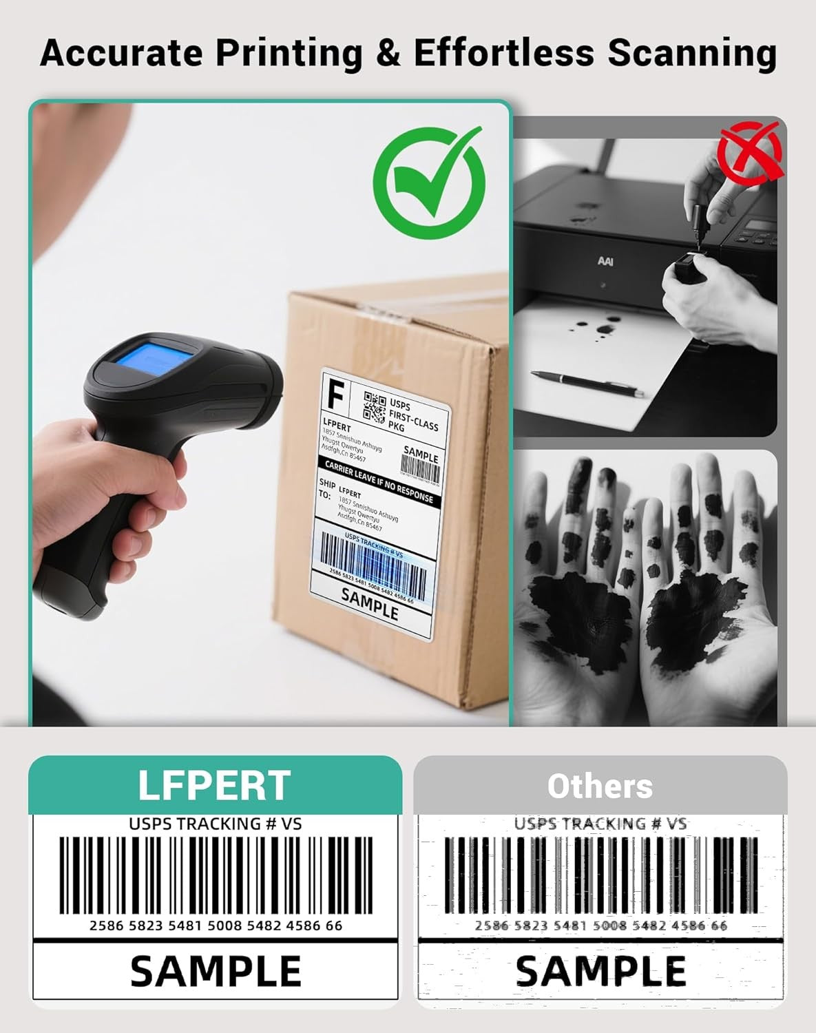 4x6 USB Thermal Label Printer Shipping Barcode