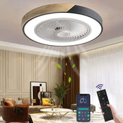 50cm Wildcat Ceiling Fan Light, 6-Speed Dimmable Reversible LED, Quiet Black