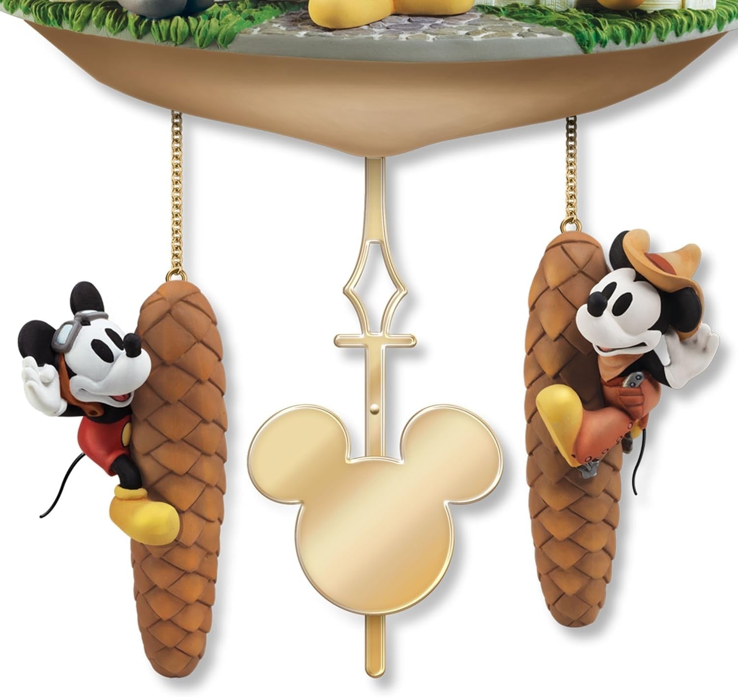 Mickey Mouse Cuckoo Clock Wall Decor Hand Painted Disney Gift 21”