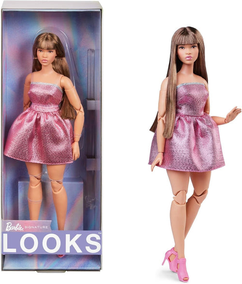 Y2K Collectible Fashion Doll Pink Shimmer Dress Articulated Body