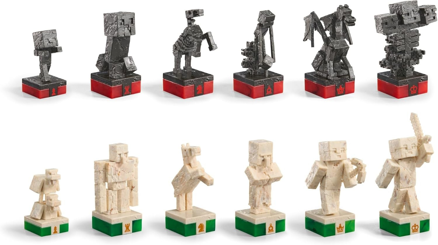 Minecraft Chess Set 18" Game Board Kids & Adults Fantasy Strategy Pieces
