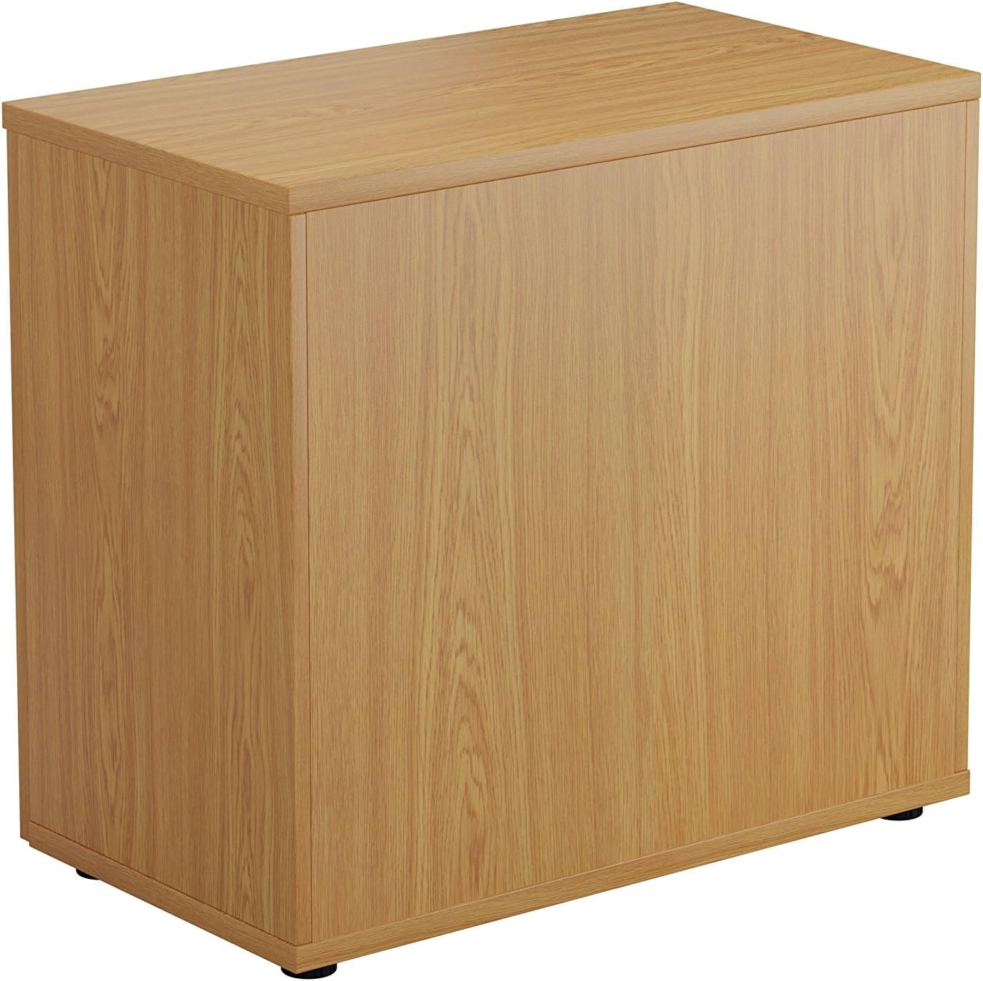 Oak Lockable Office Cupboard Heavy Duty Desk High Storage Cabinet 80cm