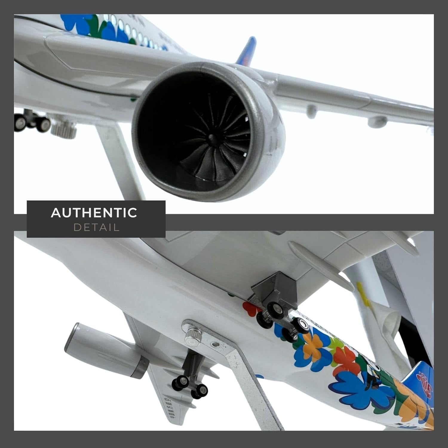 1:135 Scale Jet Model Plane w/ Lights Sound & Stand | Collectible Decor