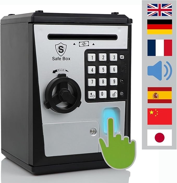 Kids ATM Money Bank Password Piggy Bank Savings Challenge Pink Toy