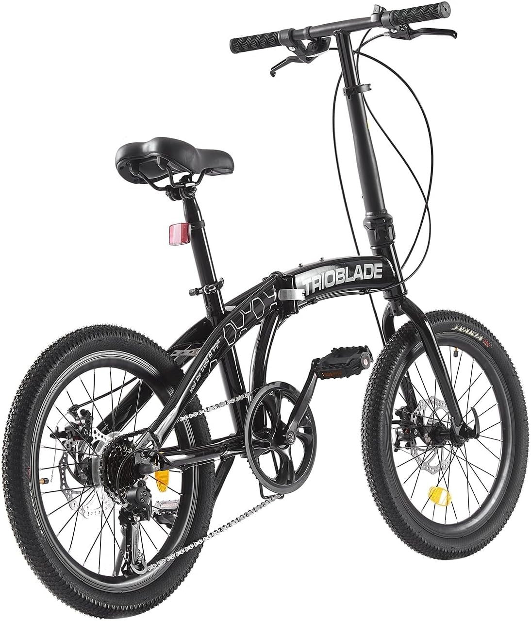 20” Folding Bike Lightweight Aluminum Frame 7-Speed Shimano Disc Brakes