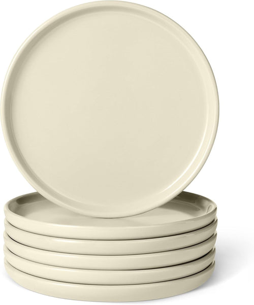6pc Stoneware Appetizer Plates 17cm Side Plates Microwave Dishwasher Safe
