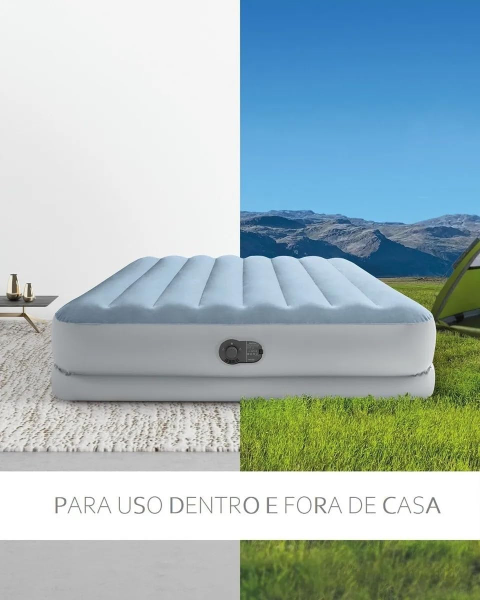 Queen Air Bed USB Pump 36cm High Portable Inflatable Mattress