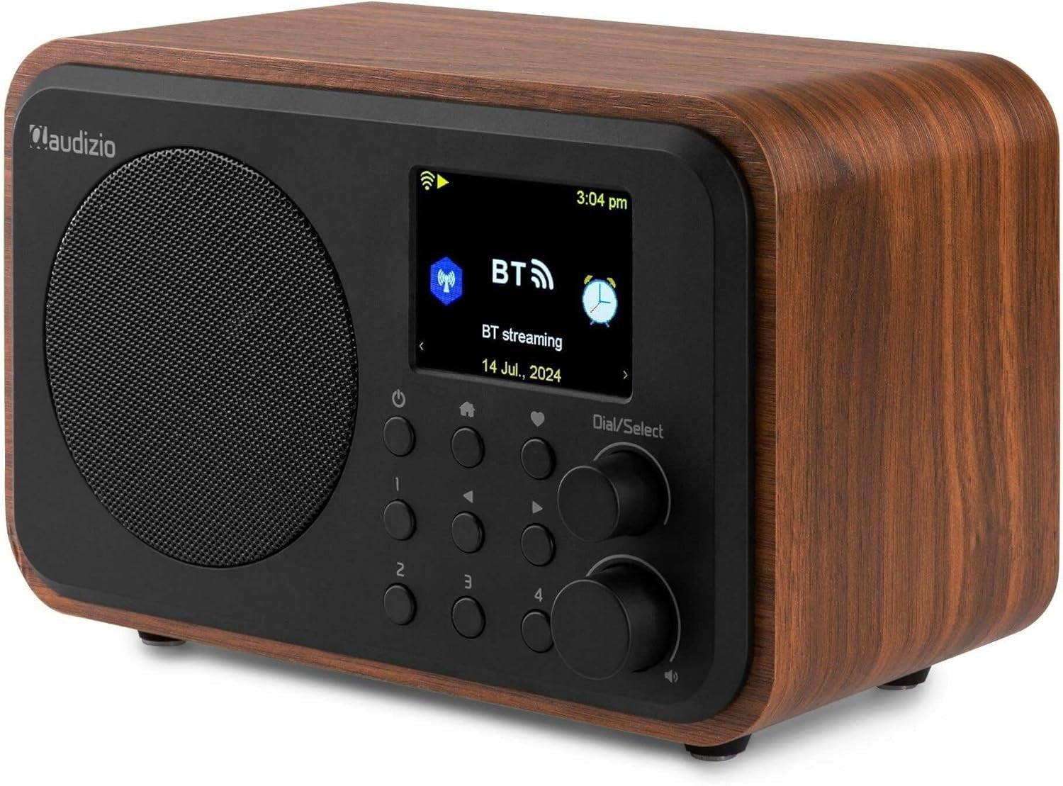 Portable DAB+/WiFi Internet Radio with Bluetooth, FM & Dual Alarm