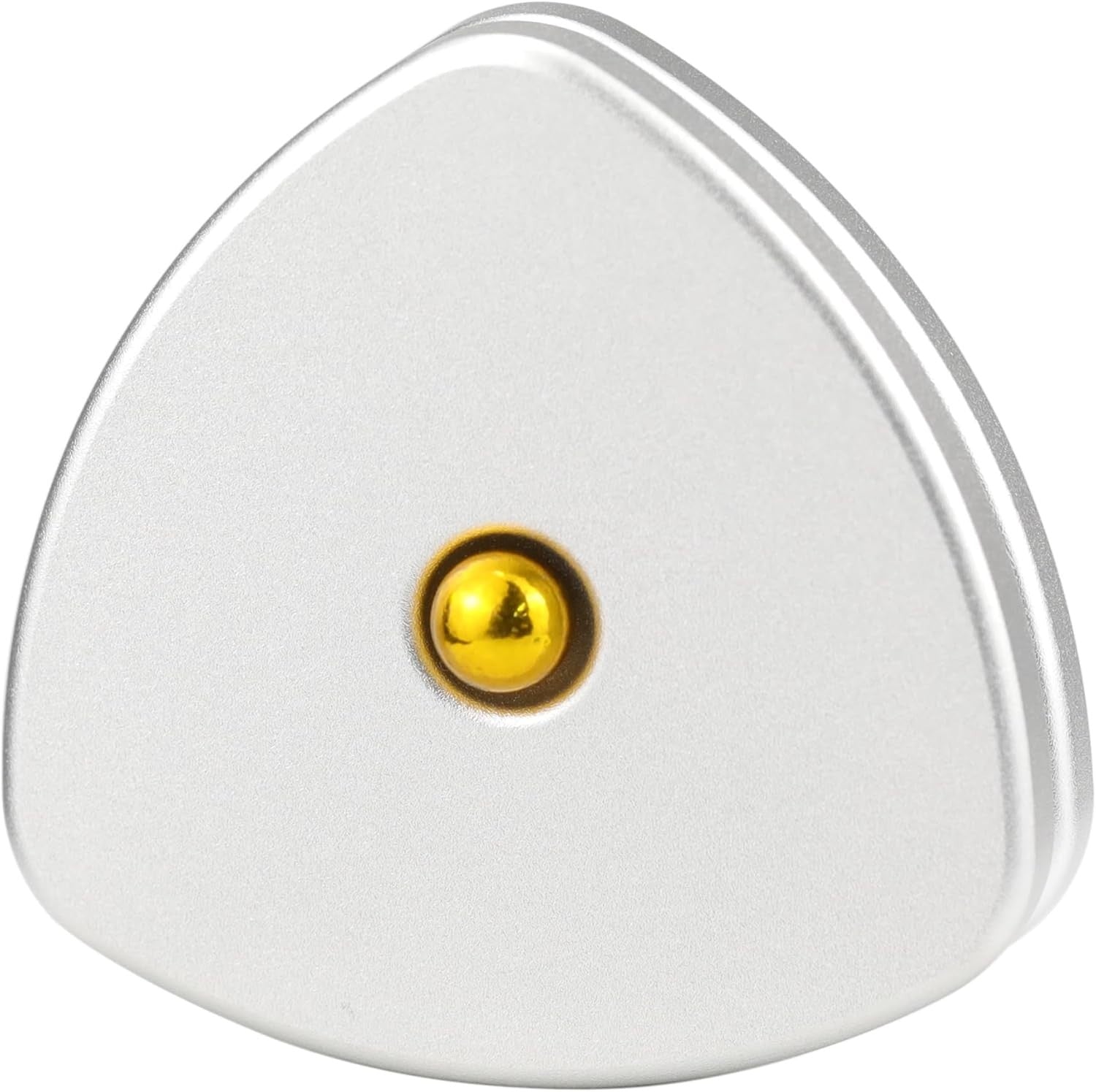 Silver Triangle Magnetic Fidget Coin Slider Silent Clicker EDC