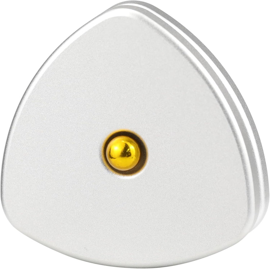 Silver Triangle Magnetic Fidget Coin Slider Silent Clicker EDC