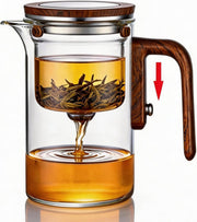 Magic Glass Teapot 600ml Magnetic Infuser Loose Leaf Tea Maker