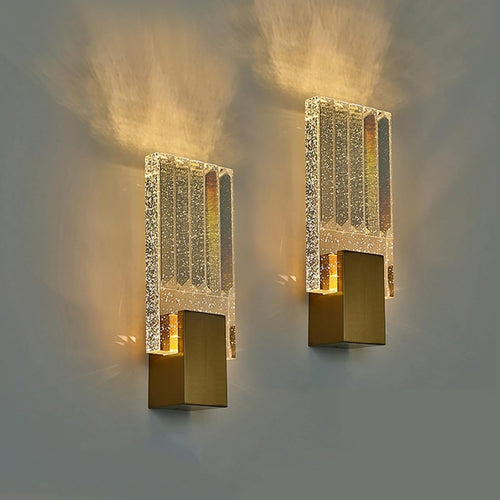 Modern Crystal Wall Lights Gold LED | Luxury Sconces for Bedroom Living Room