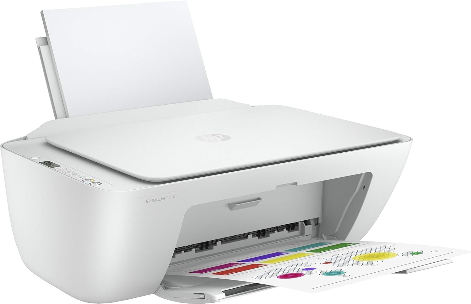 All-in-One Colour Printer 2710 | White | Wireless | Print Copy Scan | Compact