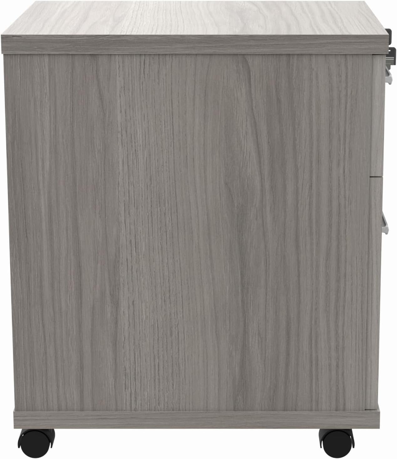 Lockable 2 Drawer Mobile Filing Cabinet Pedestal Office Storage Grey Heavy Duty
