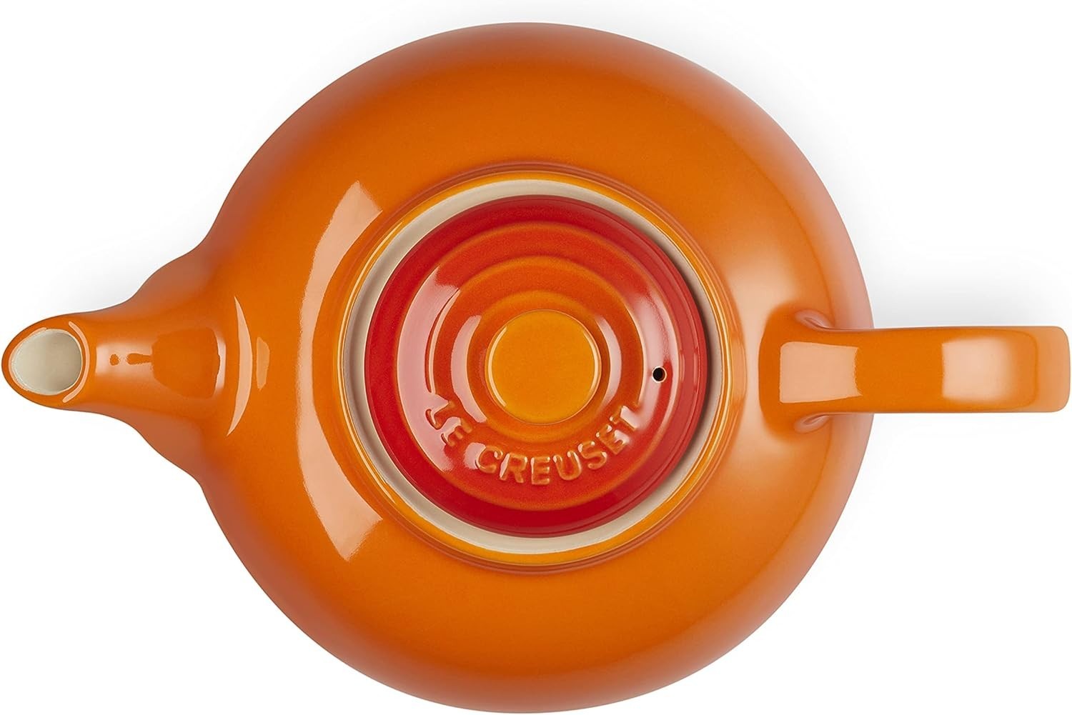 Stoneware Teapot 1.3L Classic Tea Pot Volcanic Orange 3-4 Cups