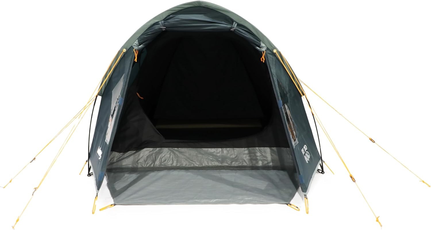 2 Person Dome Camping Tent 3000mm Waterproof Porch Dark Bedroom