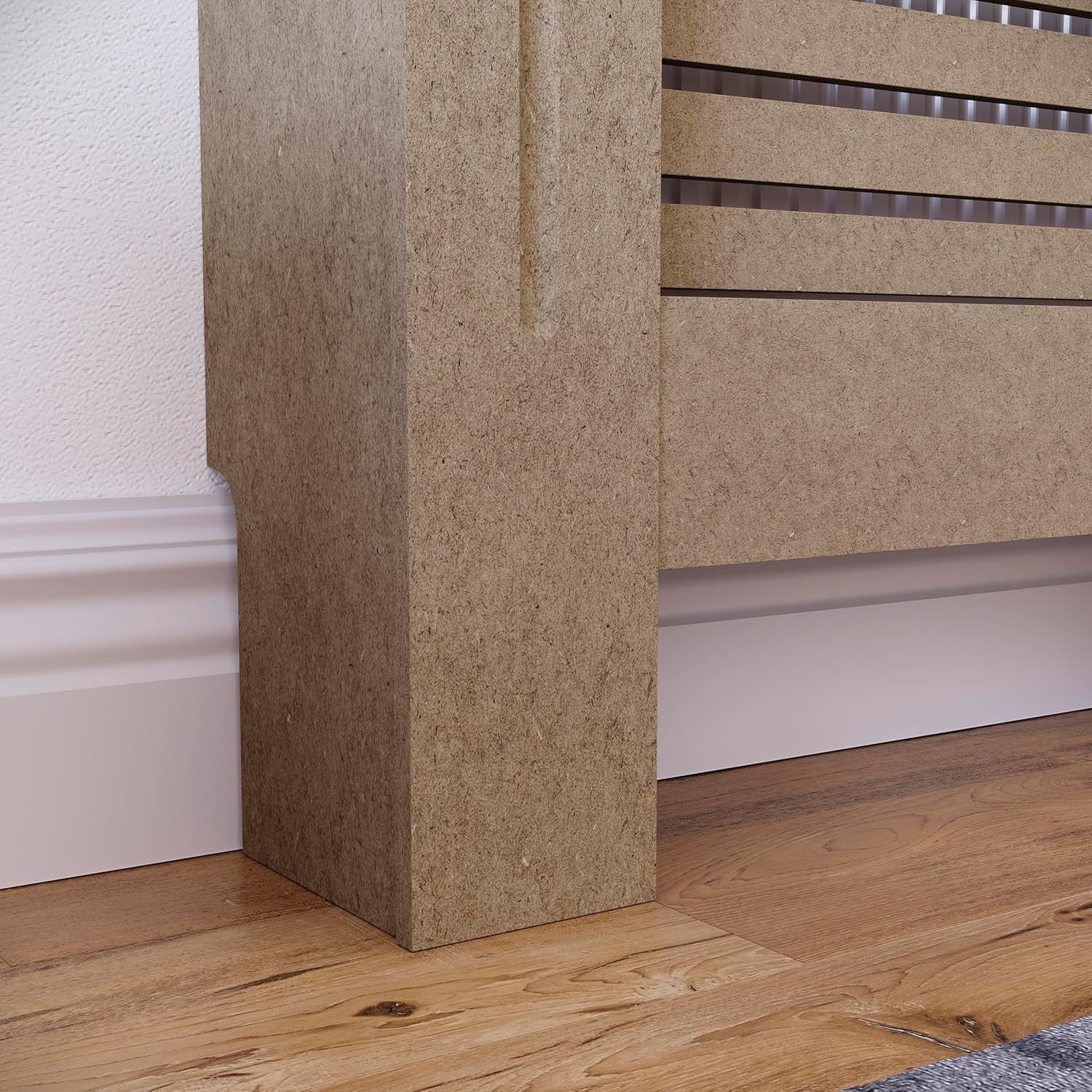 Small Unfinished Radiator Cover MDF Modern Grill Customisable DIY Cabinet