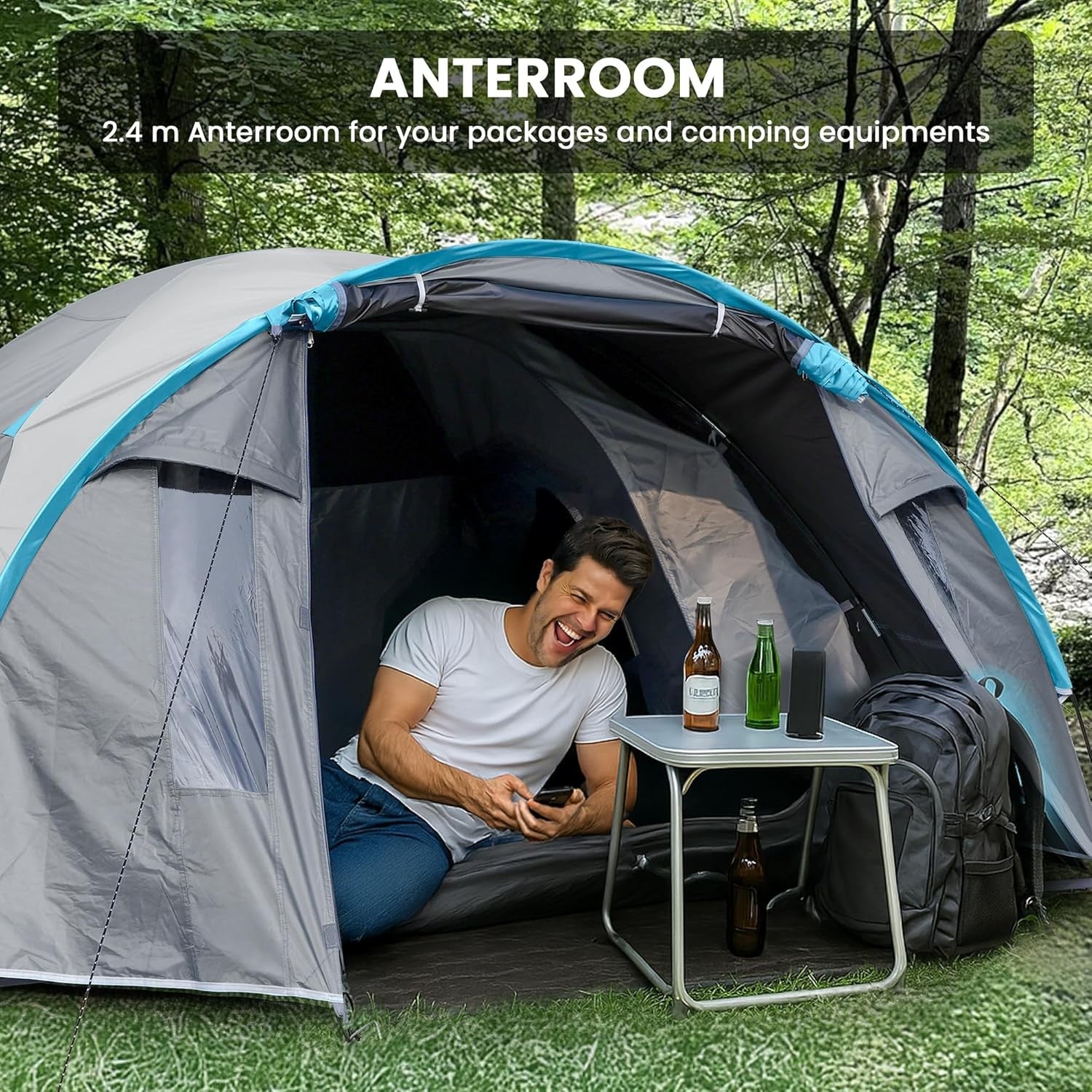 4 Person Dome Camping Tent Waterproof Lightweight Family