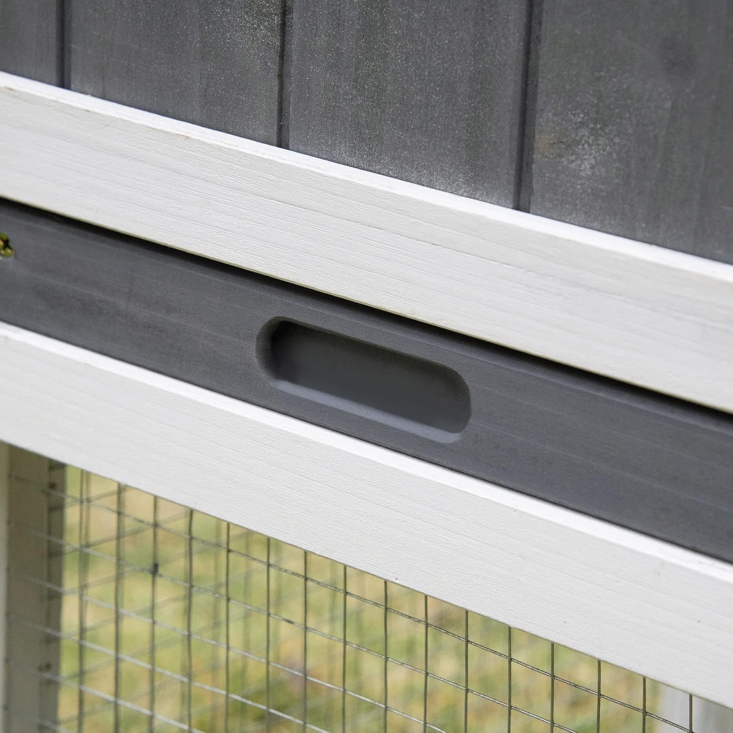 Large Two Tier Rabbit Hutch Outdoor Run Cage Ramp Slide Tray Weatherproof
